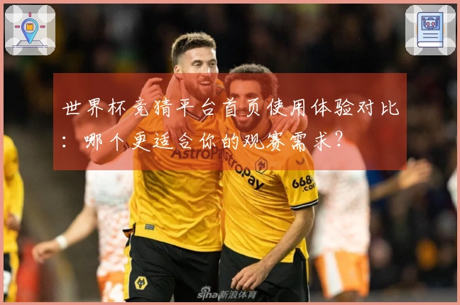世界杯竞猜平台首页使用体验对比：哪个更适合你的观赛需求？
