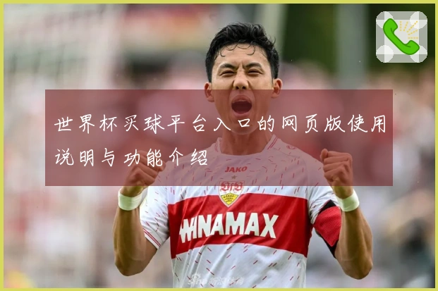 世界杯买球平台入口的网页版使用说明与功能介绍