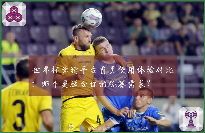 世界杯竞猜平台首页使用体验对比：哪个更适合你的观赛需求？